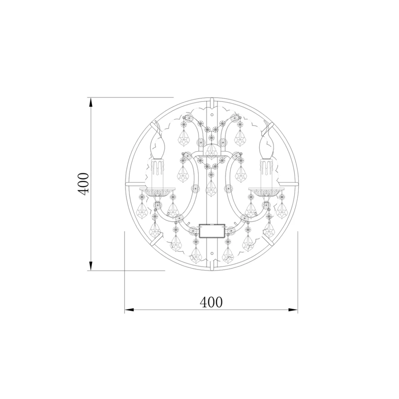 Бра  Клетка со свечами  15-B6002-3 от LaLume