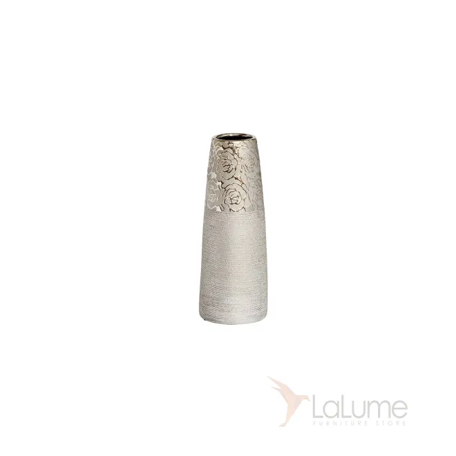 Ваза керамическая серебряная 18H7732S-12 от LaLume