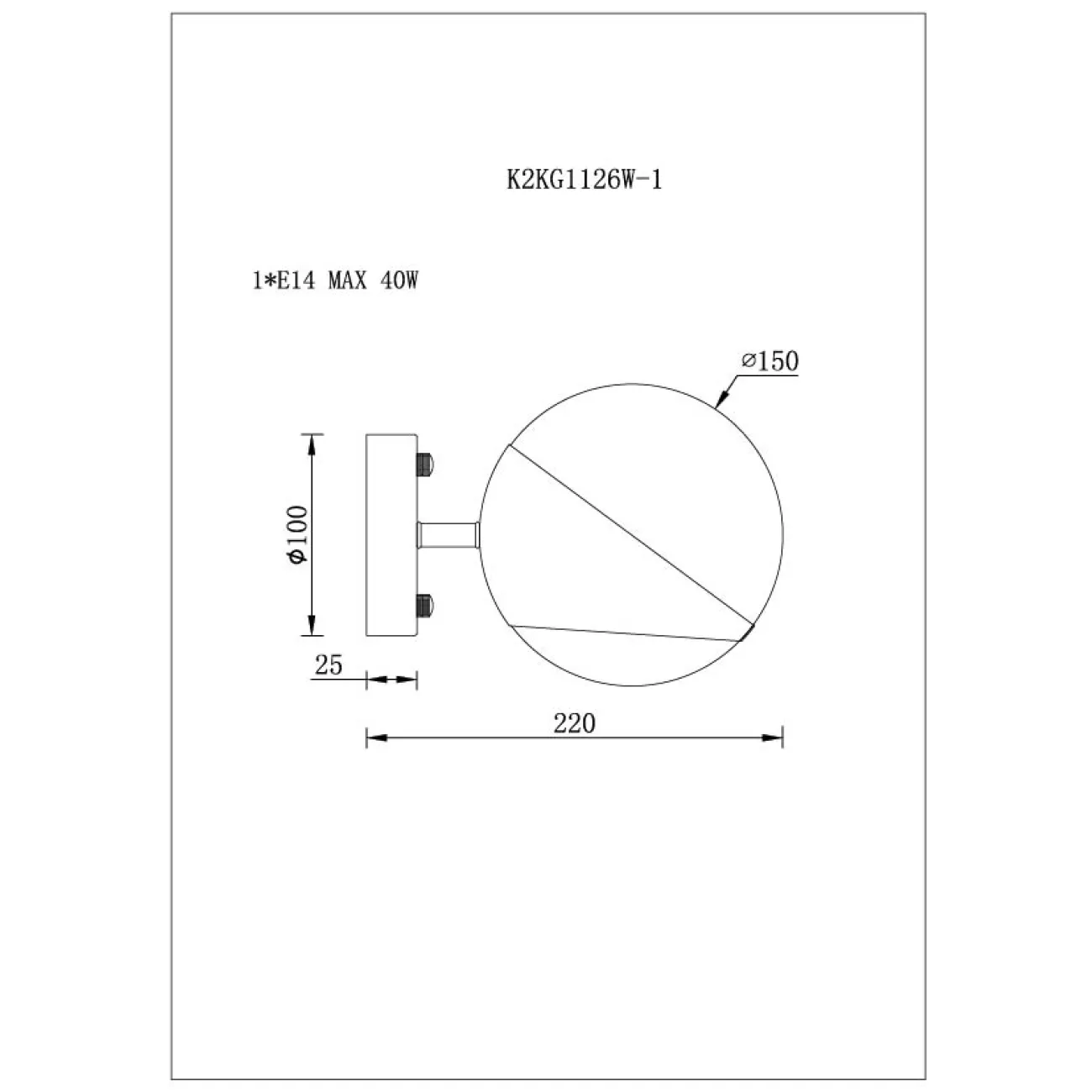 Бра GardaDecor K2KM1105W-5