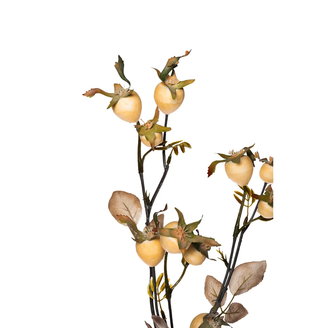 Искусственная веточка H74 (24шт) GardaDecor Шиповник 9F78731-WH