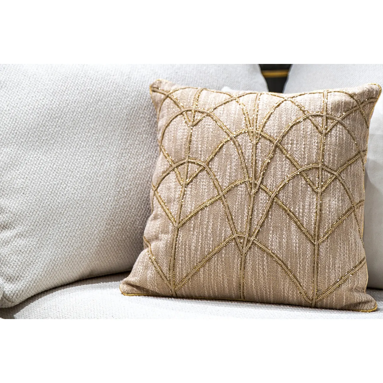 Подушка с бисером 45*45 GardaDecor Арт Деко 70SW-11122