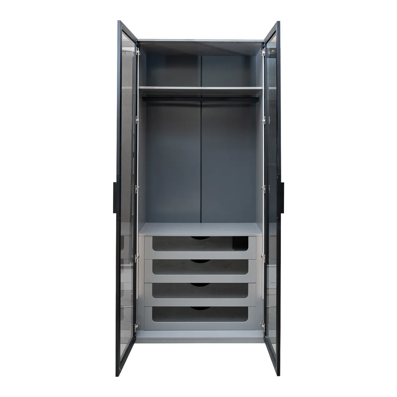 Шкаф двухдверный Garda Decor Alto GD-10012/1-6-2(тонировка) от LaLume Шкаф двухдверный Garda Decor Alto GD-10012/1-6-2(тонировка) от LaLume