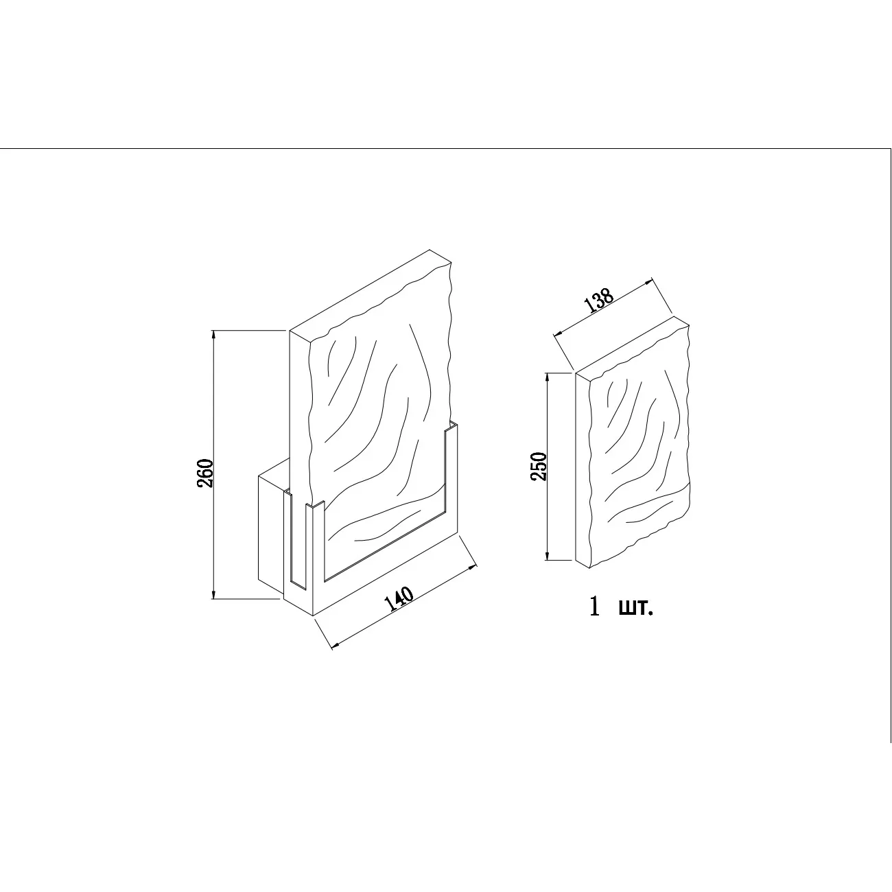 Бра GardaDecor 62GDW-930-200 от LaLume
