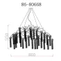 Подвесная люстра GardaDecor 86-80668 от LaLume