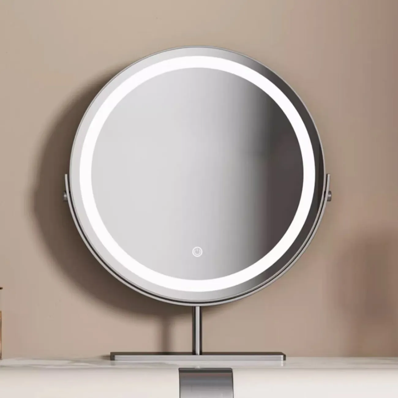 Роскошный туалетный столик с отделкой из кожи HappyF 36526-29