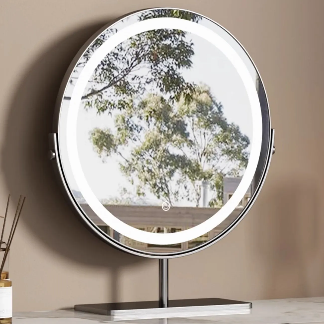 Роскошный туалетный столик с отделкой из кожи HappyF 36526-29