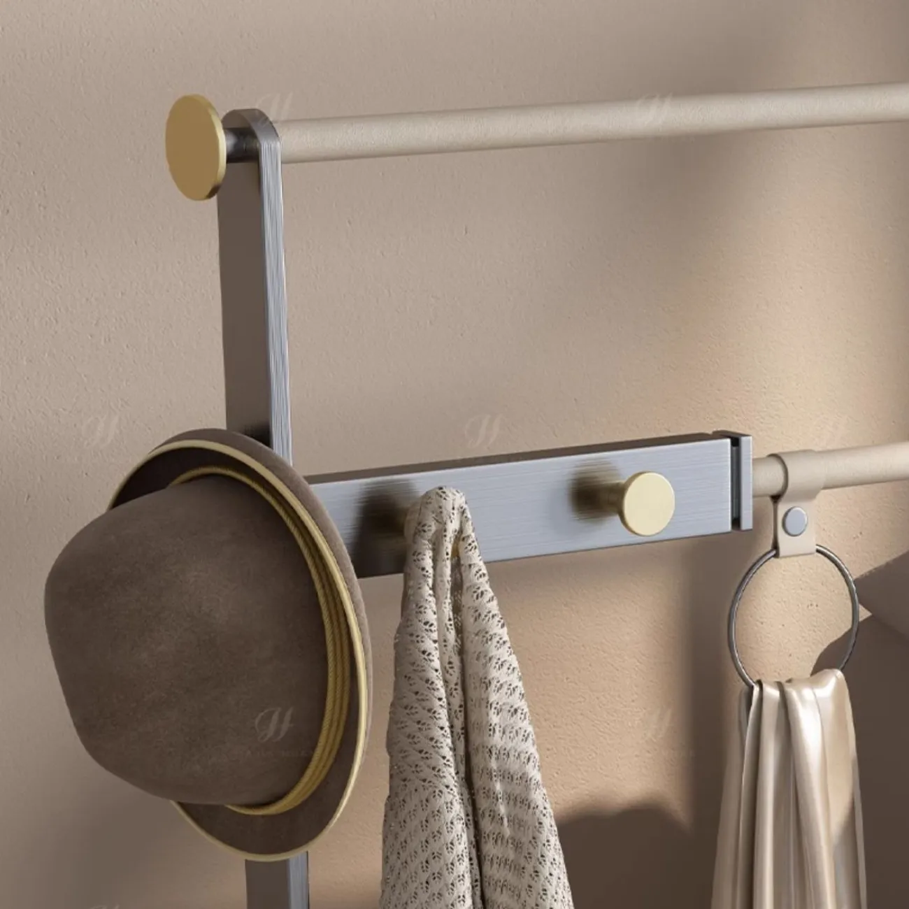 Легкая роскошная вешалка для одежды, комод с выдвижными ящиками HappyF 36528-29