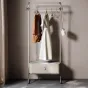 Роскошная кожаная вешалка для одежды из нержавеющей стали HappyF 36530-29