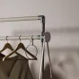 Роскошная кожаная вешалка для одежды из нержавеющей стали HappyF 36530-29