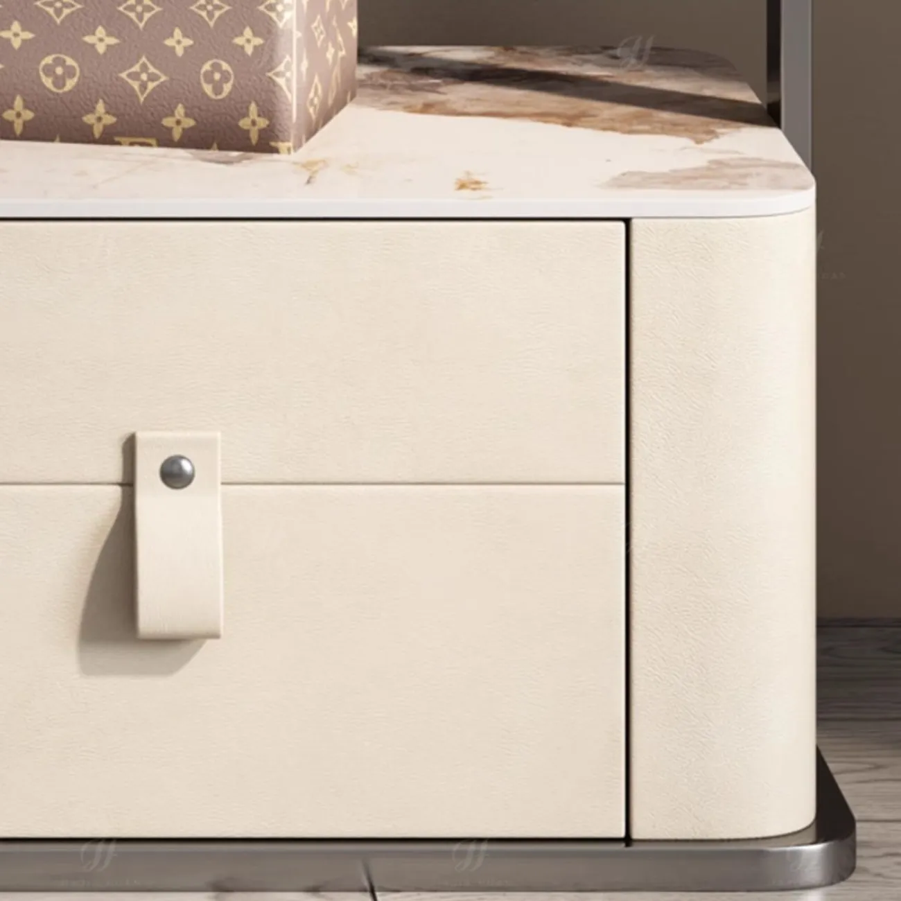 Роскошная вешалка для одежды с зеркалом в полный рост HappyF 36531-29