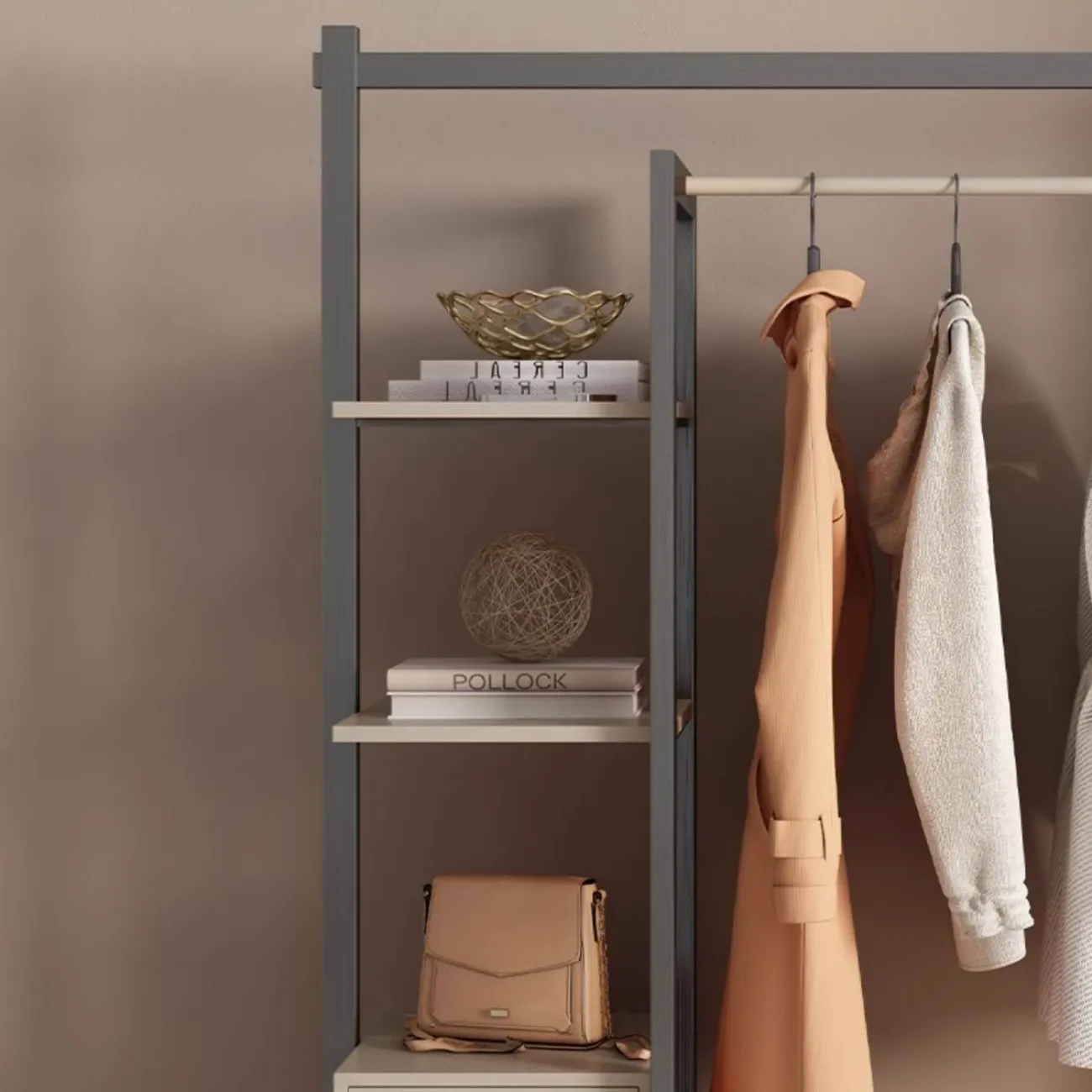 Напольная вешалка для одежды из нержавеющей стали HappyF 36532-29 Напольная вешалка для одежды из нержавеющей стали HappyF 36532-29