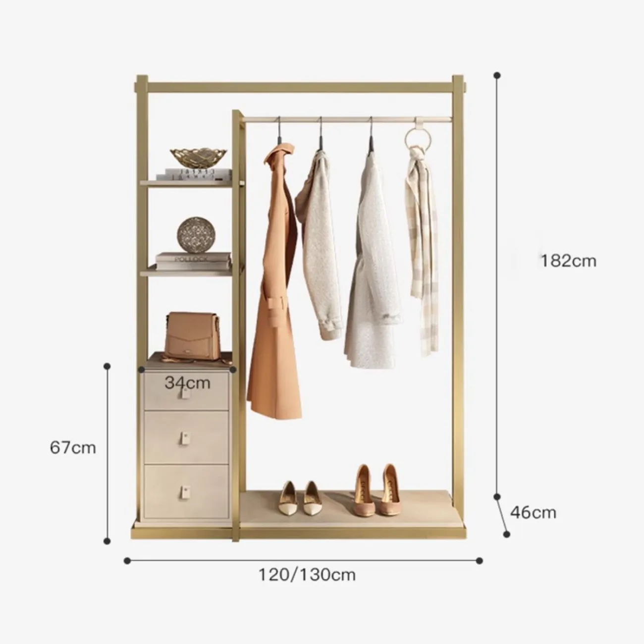 Напольная вешалка для одежды из нержавеющей стали HappyF 36532-29 Напольная вешалка для одежды из нержавеющей стали HappyF 36532-29