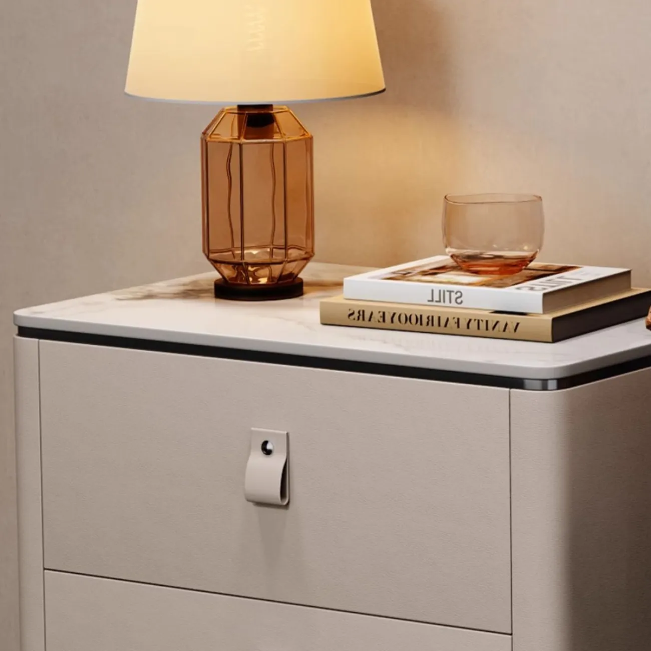 Роскошная кожаная  вешалка для одежды с ящиками HappyF 36534-29