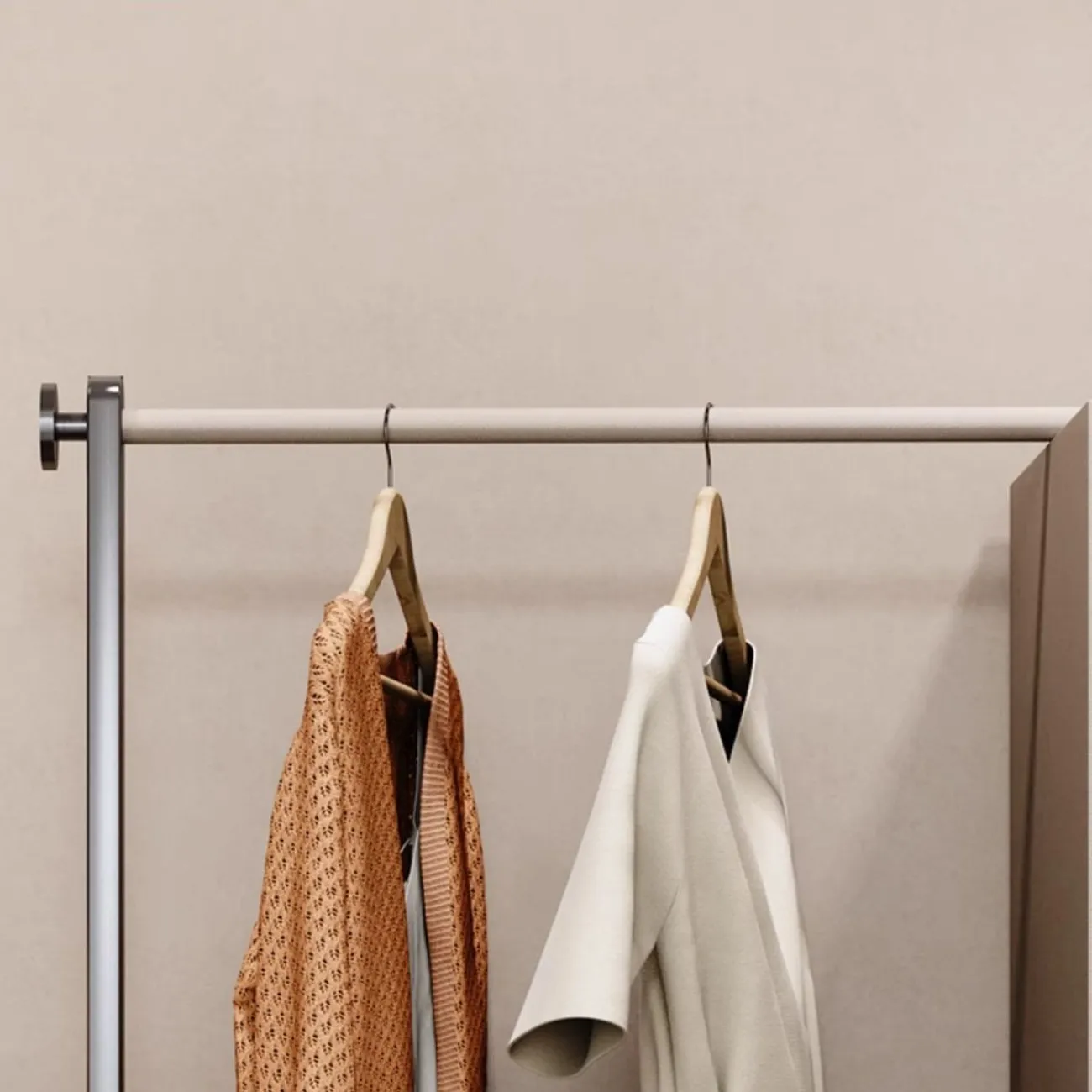 Роскошная кожаная  вешалка для одежды с ящиками HappyF 36534-29