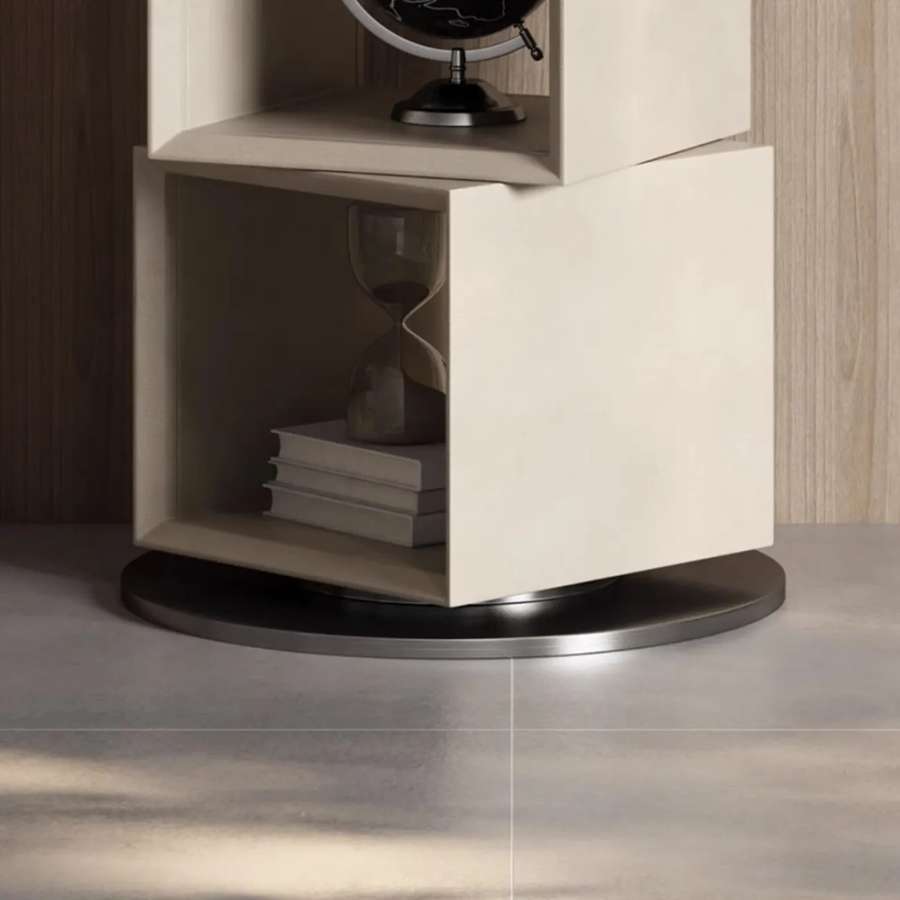 Кожаная вращающаяся книжная полка HappyF 36535-29