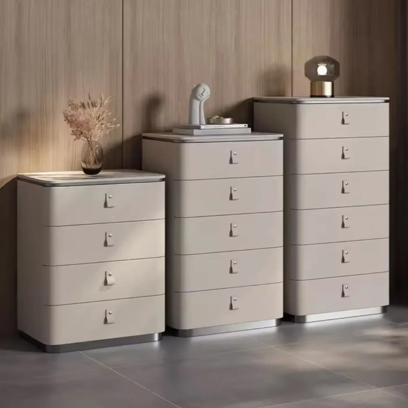 Роскошный комод из высококачественной кожи HappyF 36536-29