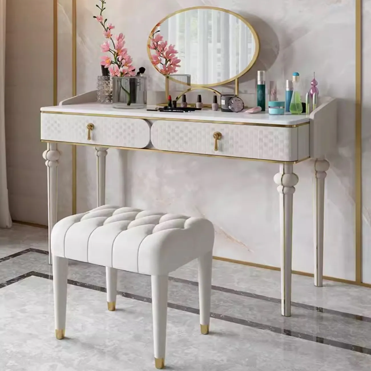 Роскошный кожаный туалетный табурет HappyF 36537-29 Роскошный кожаный туалетный табурет HappyF 36537-29