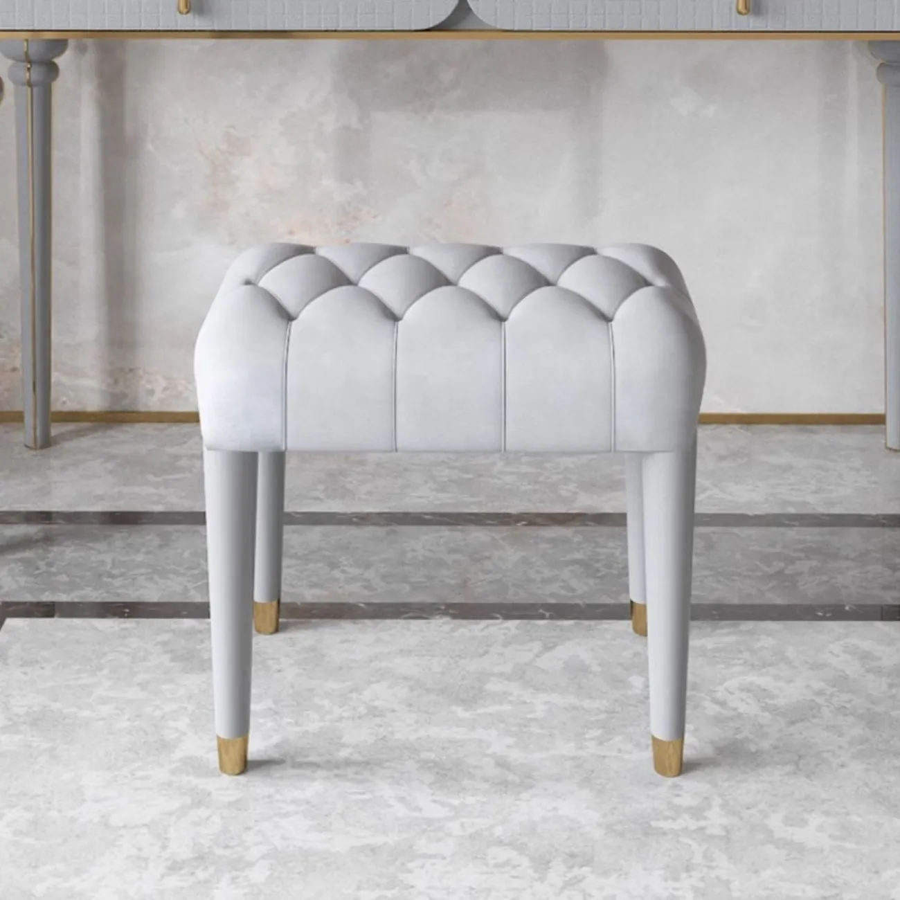 Роскошный кожаный туалетный табурет HappyF 36537-29 Роскошный кожаный туалетный табурет HappyF 36537-29