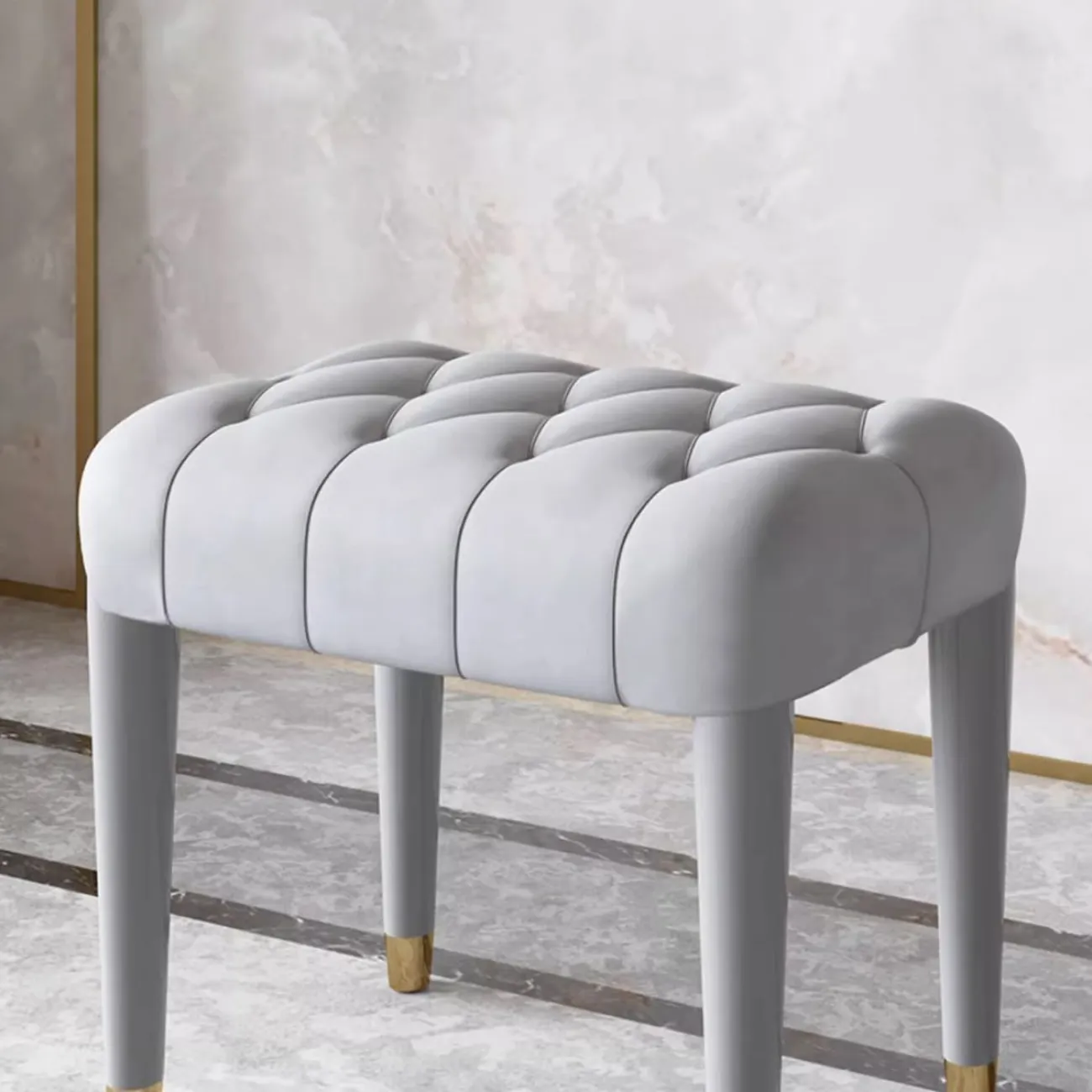 Роскошный кожаный туалетный табурет HappyF 36537-29 Роскошный кожаный туалетный табурет HappyF 36537-29