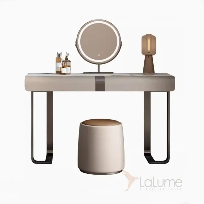 Роскошный кожаный туалетный столик из натурального камня HappyF 36541-29 Роскошный кожаный туалетный столик из натурального камня HappyF 36541-29