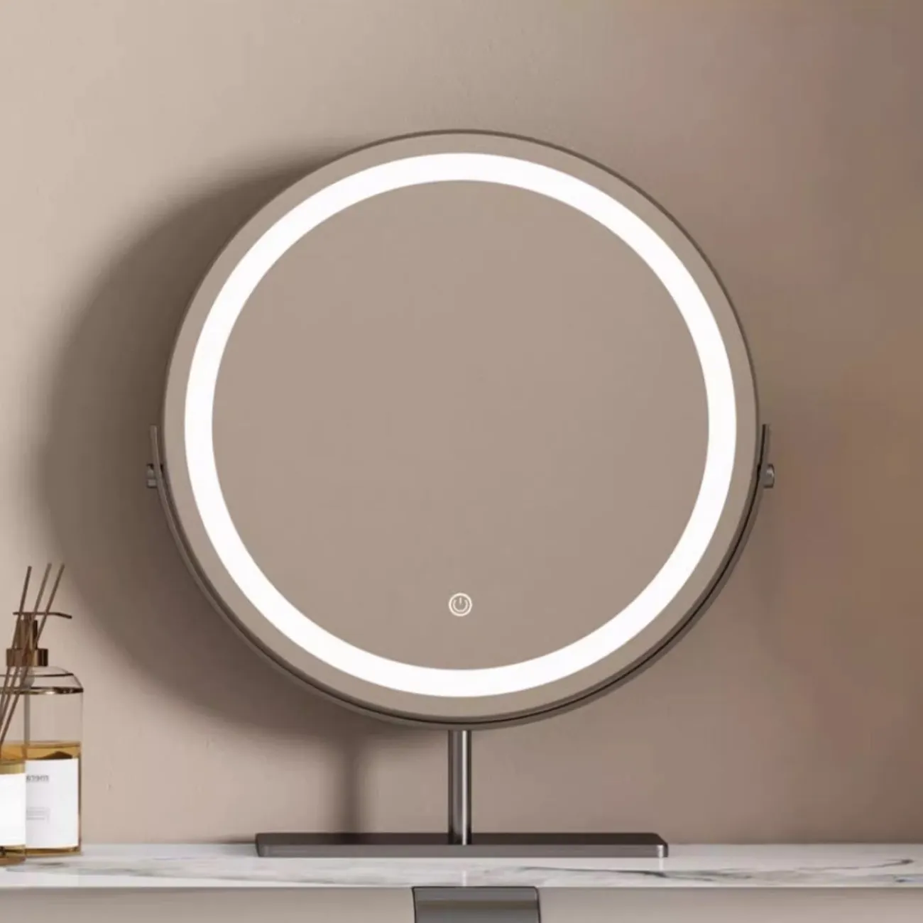 Роскошный кожаный туалетный столик из натурального камня HappyF 36541-29 Роскошный кожаный туалетный столик из натурального камня HappyF 36541-29