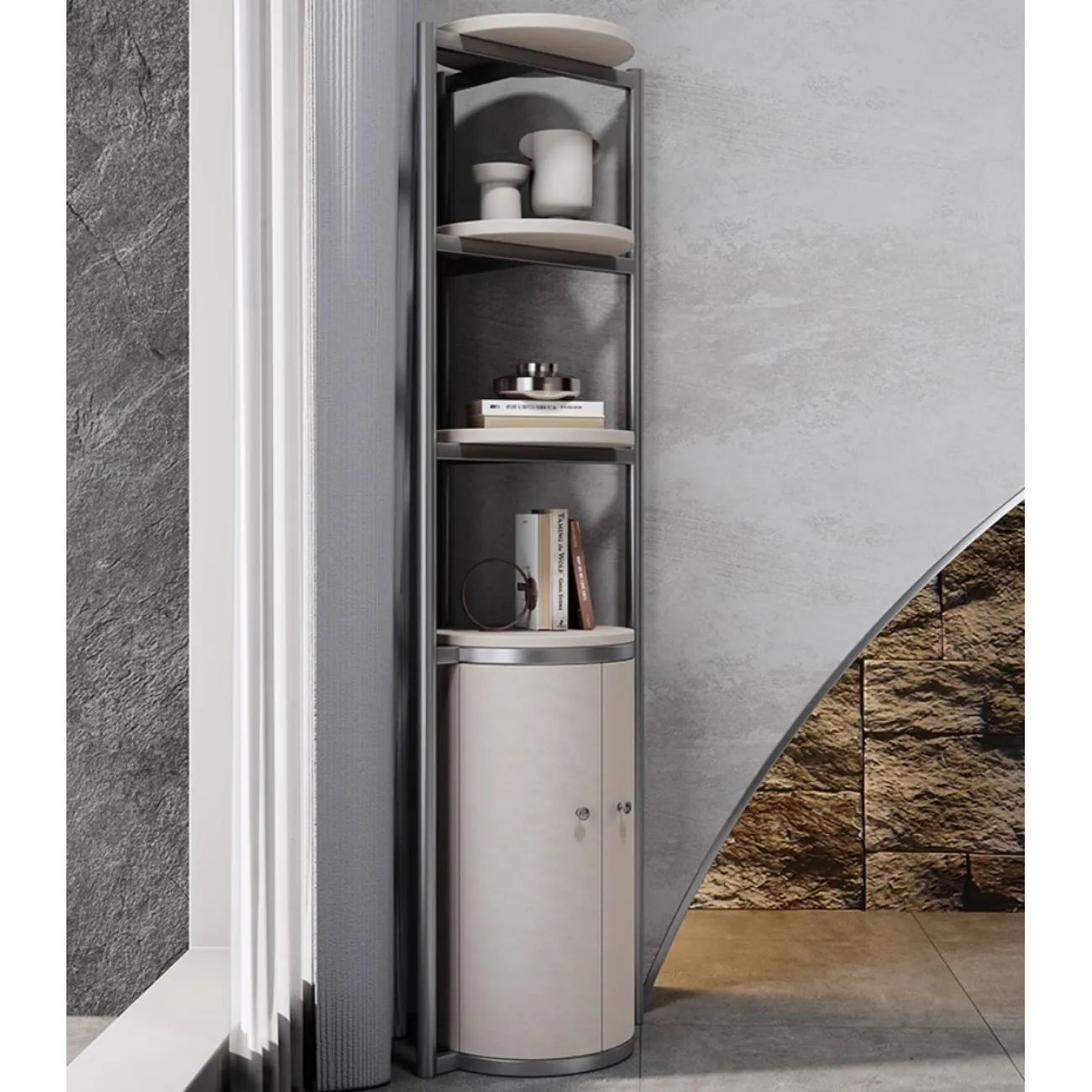 Роскошная угловой стеллаж HappyF 36543-29