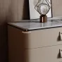 Роскошный напольный шкаф для хранения из высококачественной кожи HappyF 36544-29