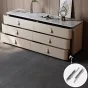 Роскошный напольный шкаф для хранения из высококачественной кожи HappyF 36544-29