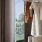  Роскошная напольная вешалка из нержавеющей стали с зеркалом HappyF 36545-29