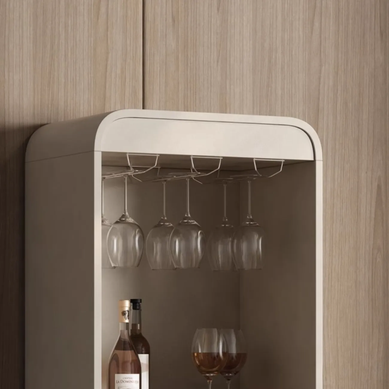 Роскошный винный шкаф с выдвижным барным столиком HappyF 36546-29