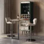 Роскошный винный шкаф с выдвижным барным столиком HappyF 36546-29