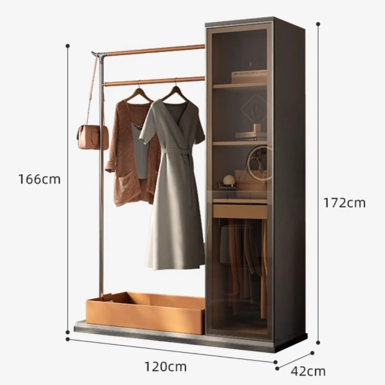 Кожаная роскошная вешалка из нержавеющей стали HappyF 36547-29