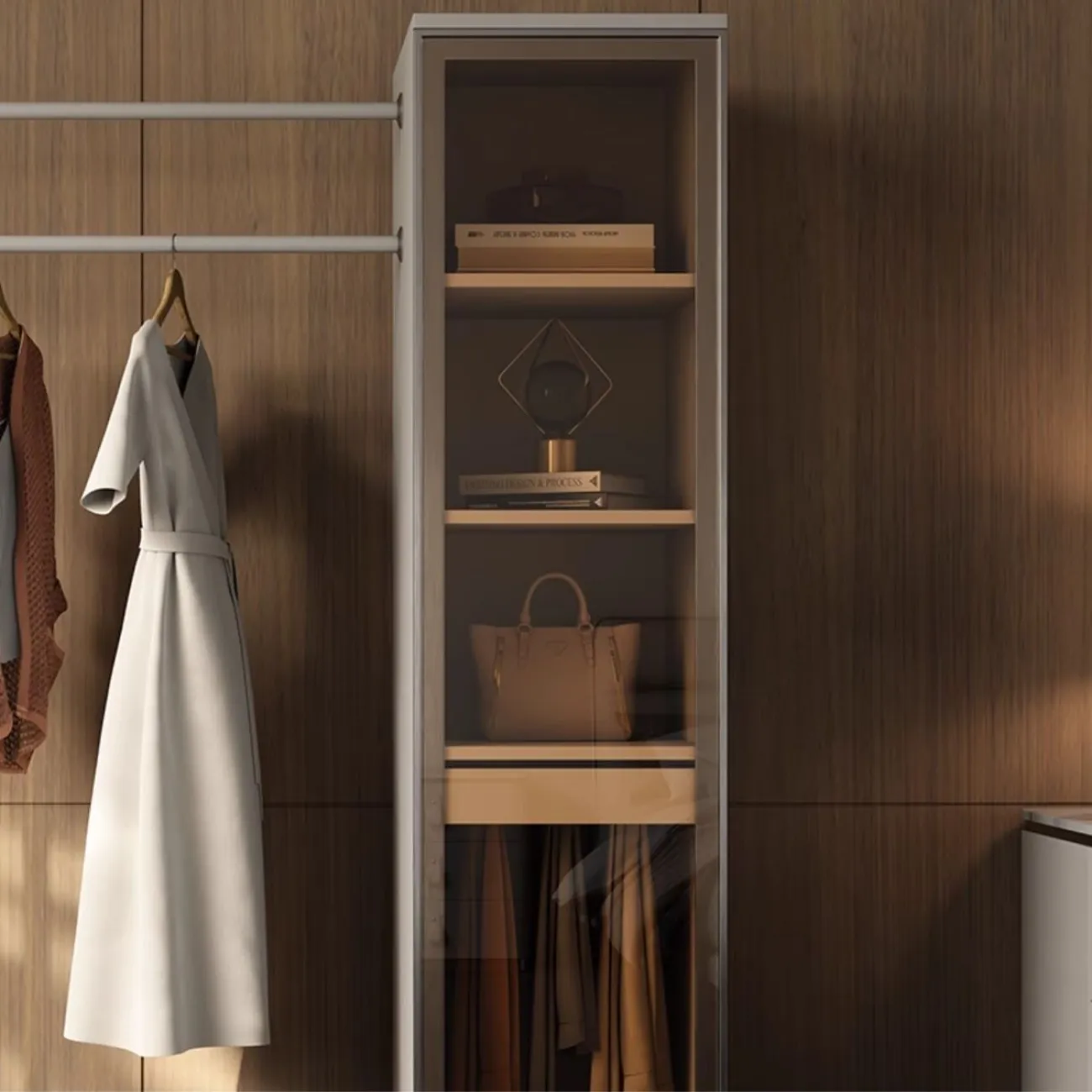 Кожаная роскошная вешалка из нержавеющей стали HappyF 36547-29