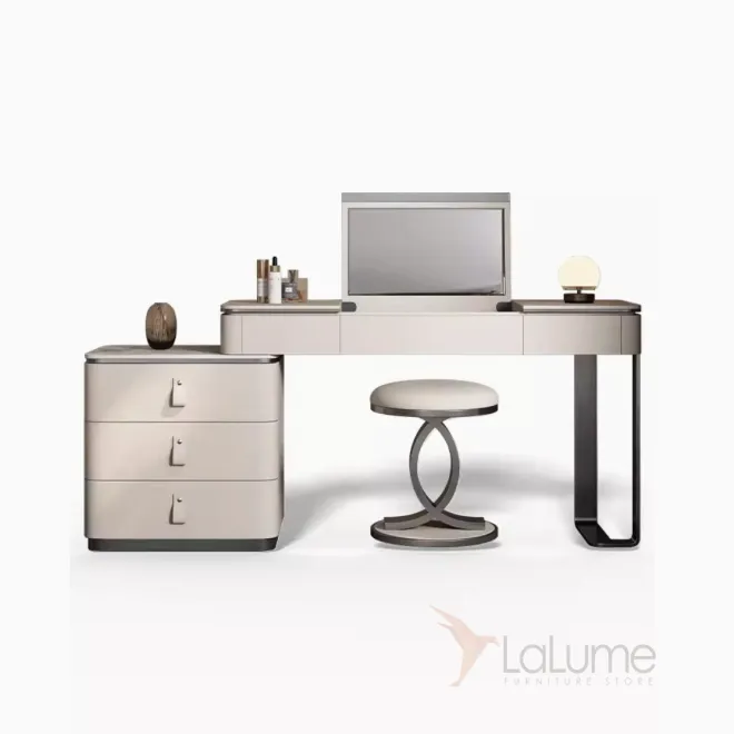 Туалетный столик с встроенным раскладным зеркалом HappyF 36549-29 Туалетный столик с встроенным раскладным зеркалом HappyF 36549-29