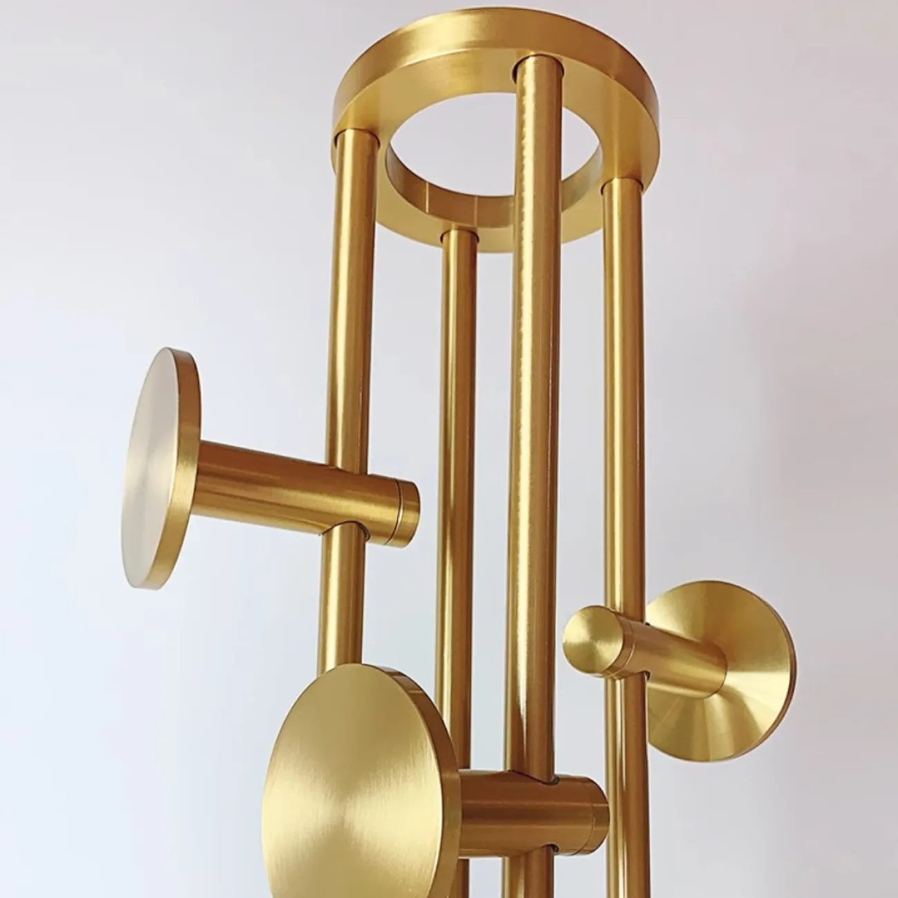 Роскошная вешалка для одежды из сталь и натурального камня HappyF 