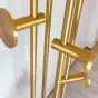 Роскошная вешалка для одежды из сталь и натурального камня HappyF 