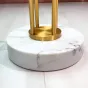 Роскошная вешалка для одежды из сталь и натурального камня HappyF 