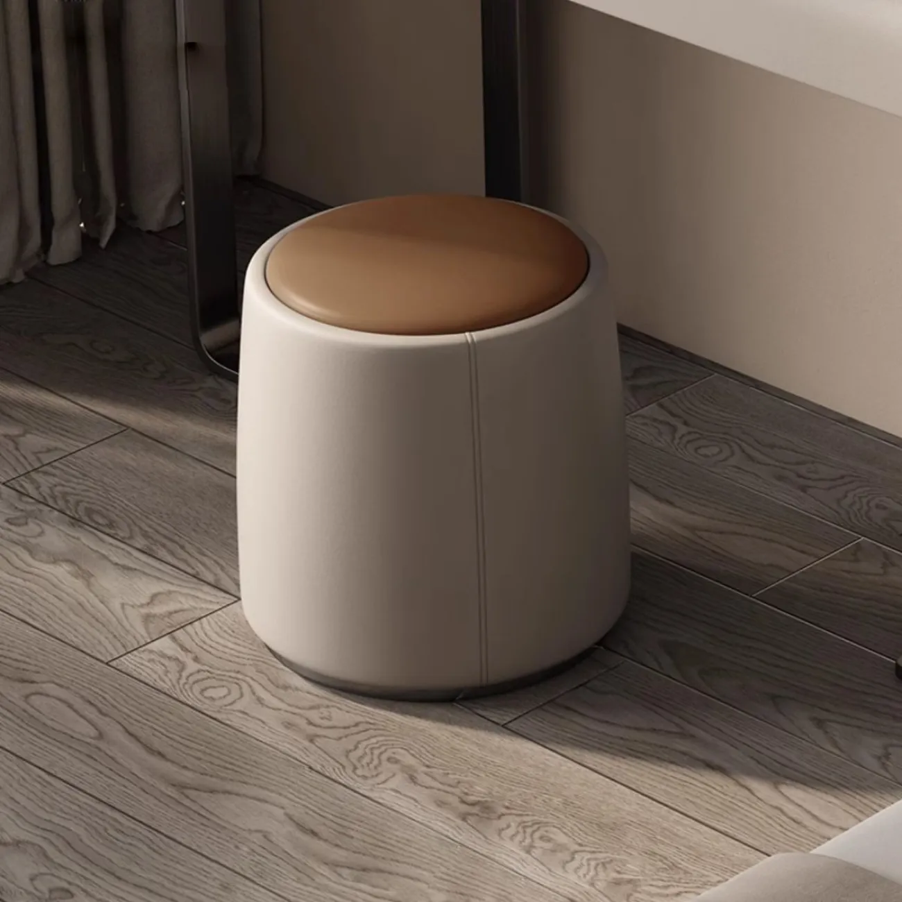 Модный кожаный табурет HappyF 36551-29