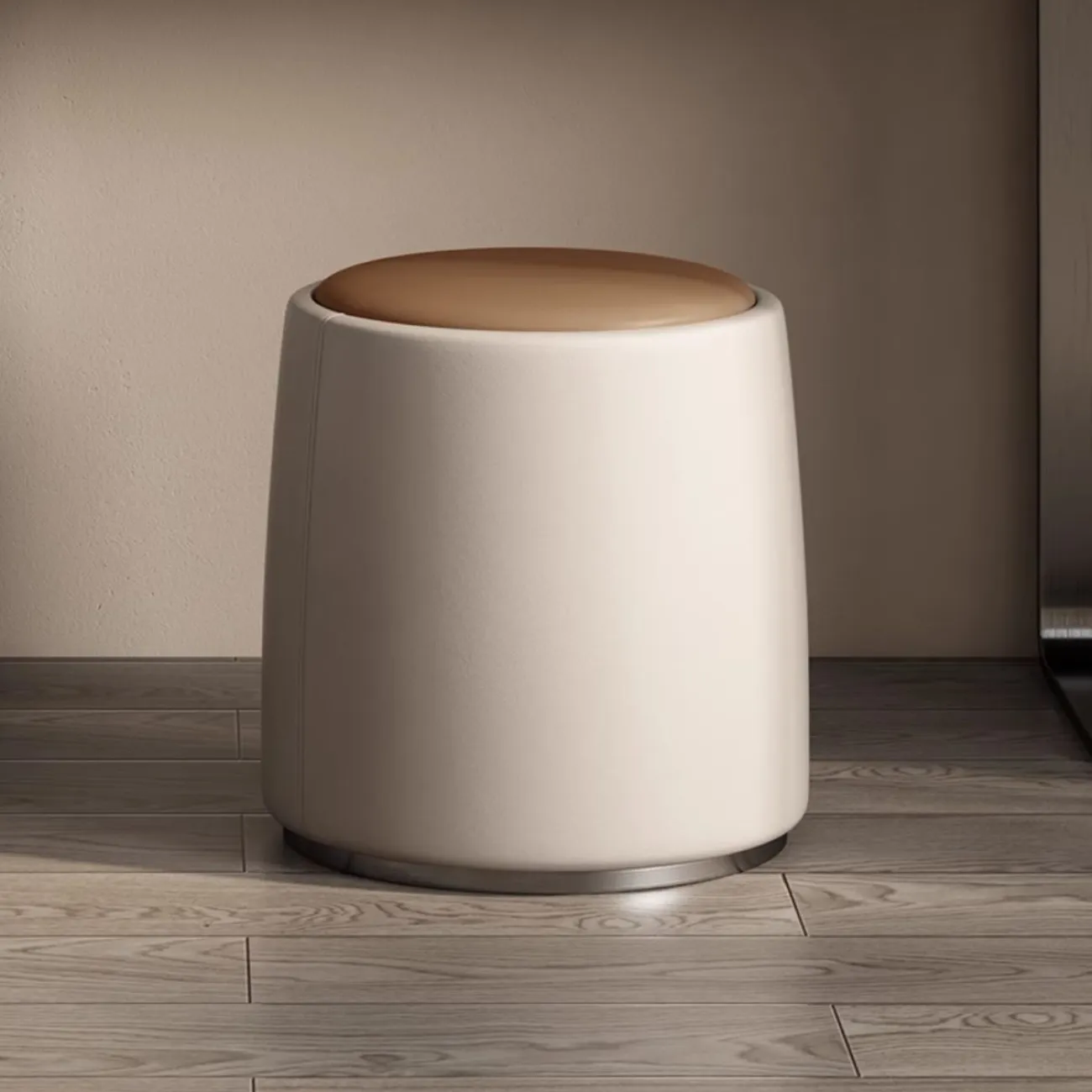 Модный кожаный табурет HappyF 36551-29