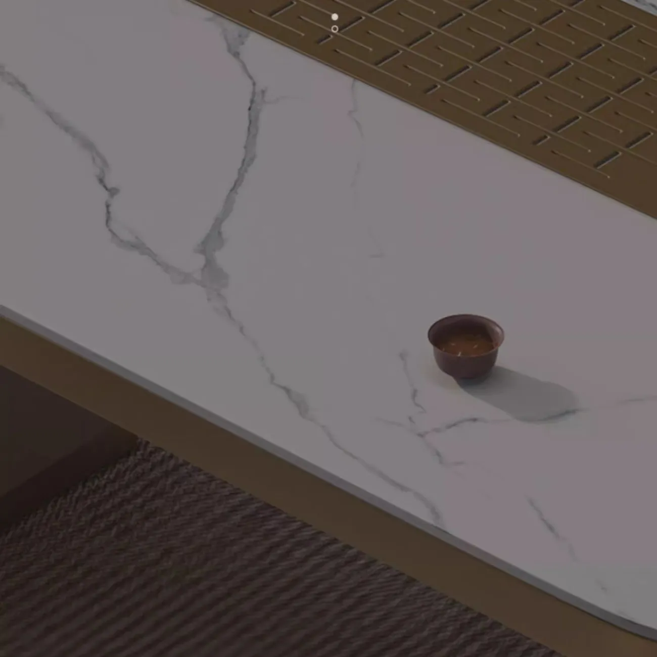 Роскошный чайный столик из натурального камня HappyF 36552-29 Роскошный чайный столик из натурального камня HappyF 36552-29