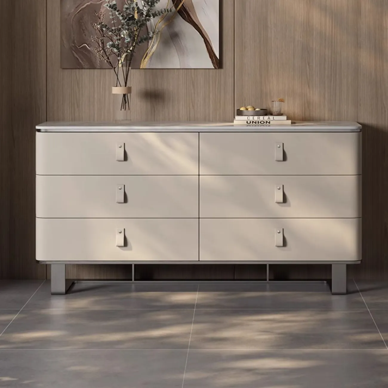 Шкаф из натурального камня и нержавеющей стали HappyF 36556-29