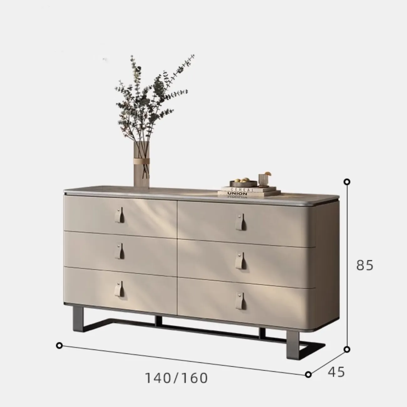 Шкаф из натурального камня и нержавеющей стали HappyF 36556-29