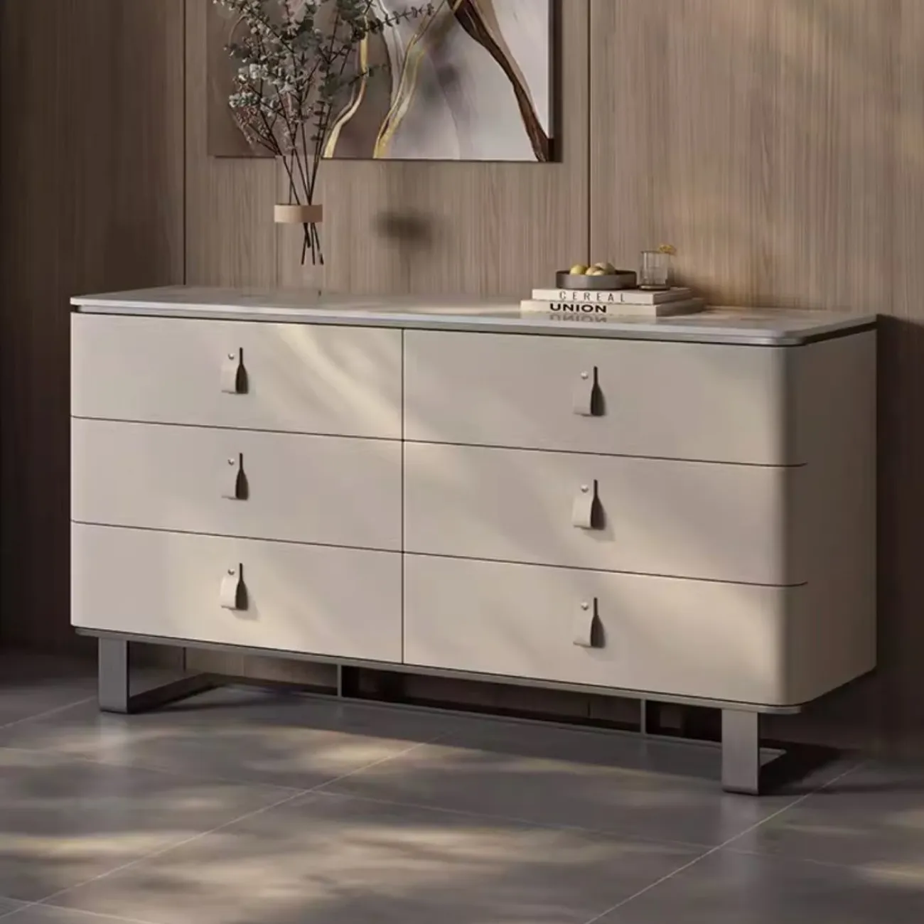 Шкаф из натурального камня и нержавеющей стали HappyF 36556-29