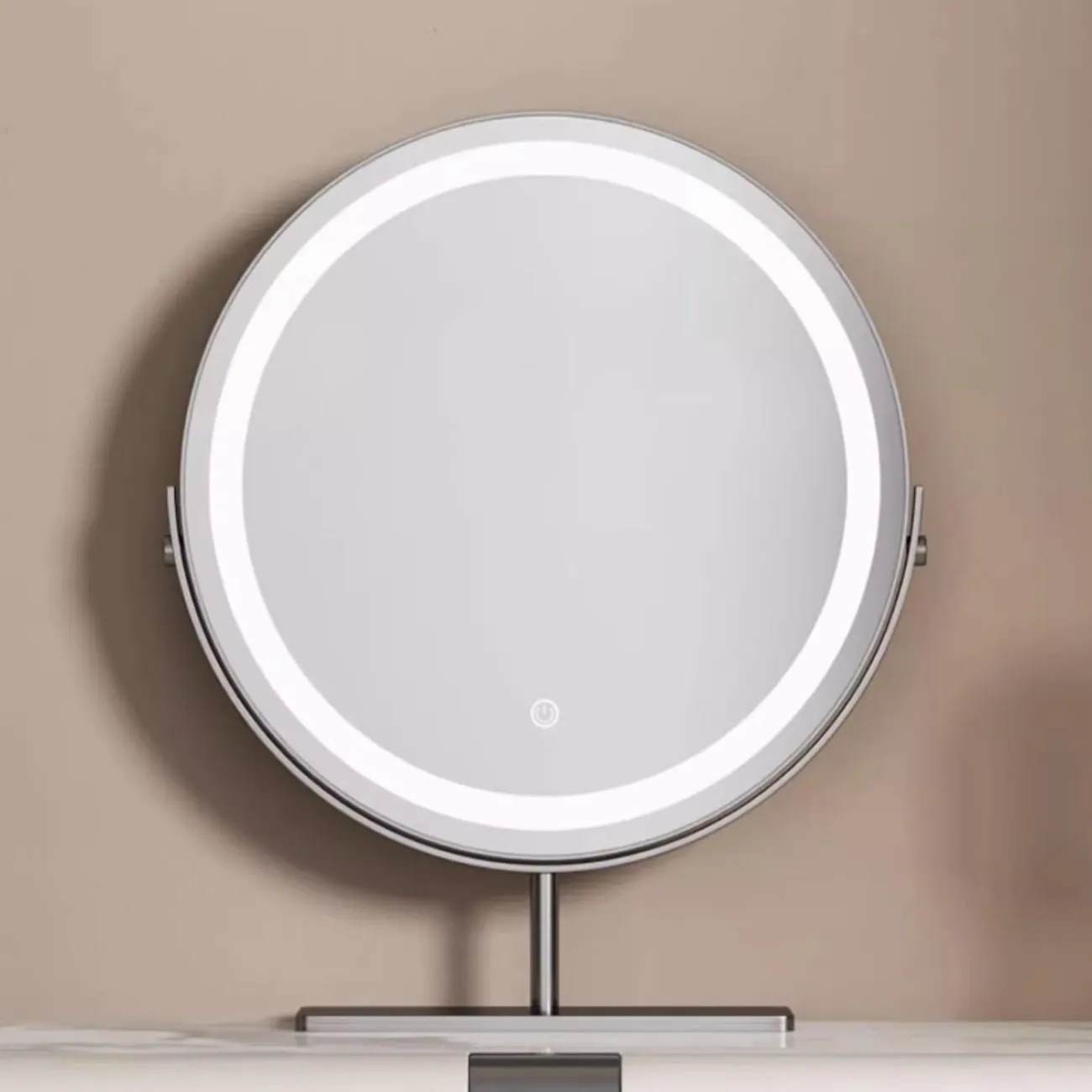 Дизайнерский туалетный столик из высококачественной кожи и нержавеющей стали HappyF 36557-29