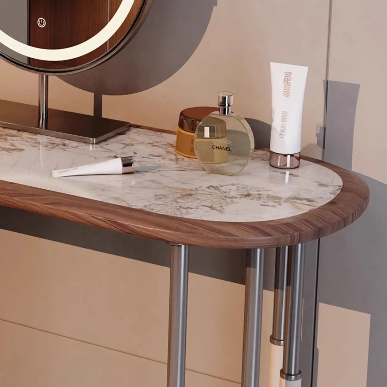 Роскошный туалетный столик для спальни из массива дерева HappyF 36558-29