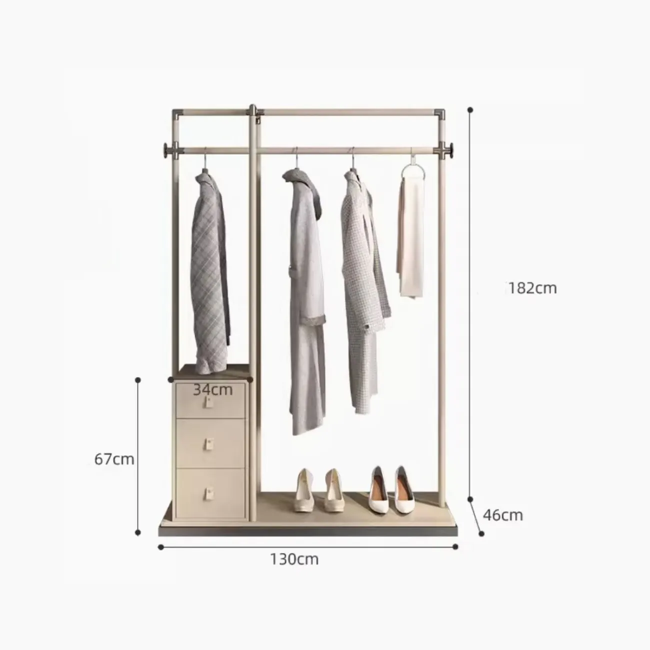 Роскошная вешалка для одежды из нержавеющей стали HappyF 36559-29