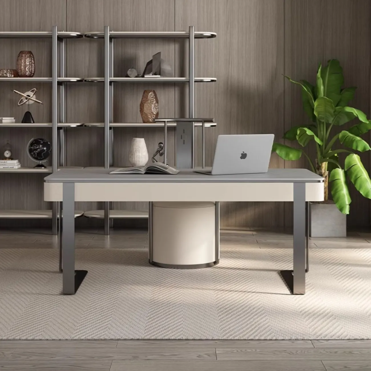 Роскошный компьютерный стол из натурального камня HappyF 36562-29 Роскошный компьютерный стол из натурального камня HappyF 36562-29