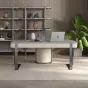 Роскошный компьютерный стол  из натурального камня HappyF 36562-29