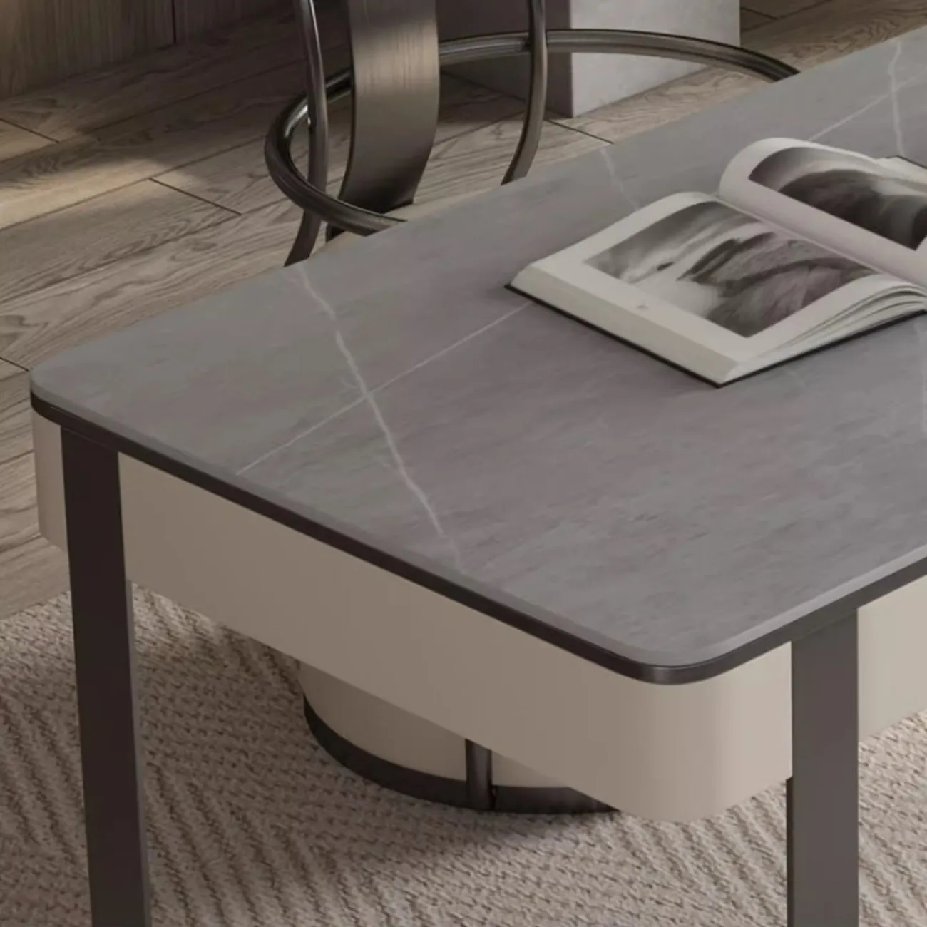 Роскошный компьютерный стол из натурального камня HappyF 36562-29 Роскошный компьютерный стол из натурального камня HappyF 36562-29