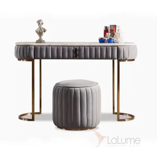 Роскошный мраморный туалетный столик HappyF 36564-29 Роскошный мраморный туалетный столик HappyF 36564-29